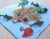 Travel Play Mat, Pirate Play Mat, Baby Boy play Mat - MelsCreativeWishes