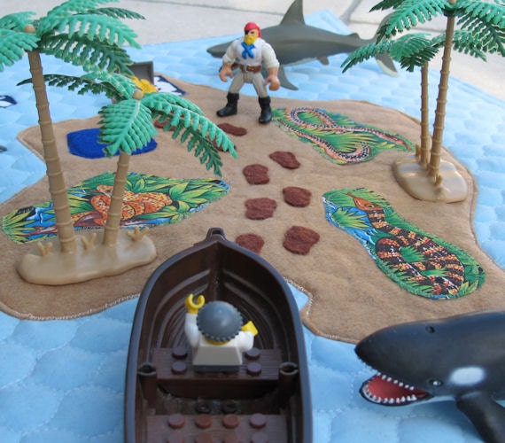 Waldorf Playmat, Pirate Play Mat, Travel Playmat