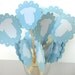 Onesie Cupcake Toppers-Qty12--Baby Boy-Baby Shower