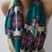 Infinity Scarf Loop Scarf Circle Scarf - It made with good quality chiffon fabric. Butterfly Patterned - Super Loop
