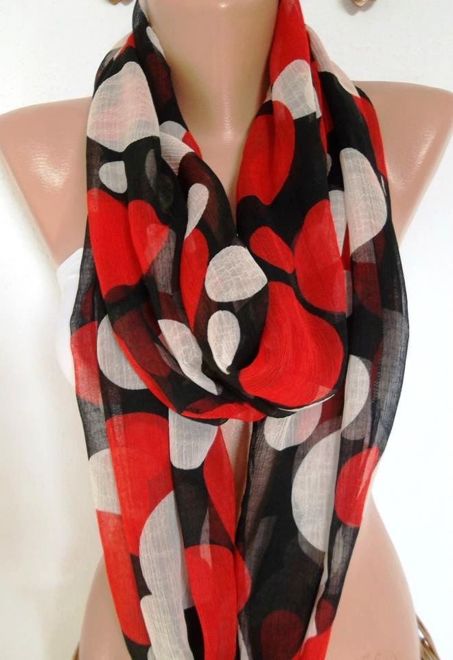 Circle Scarf Infinity Scarf Tube scarf... It made with good quality CHIFFON fabric