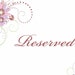 Reserved for Sue Ann