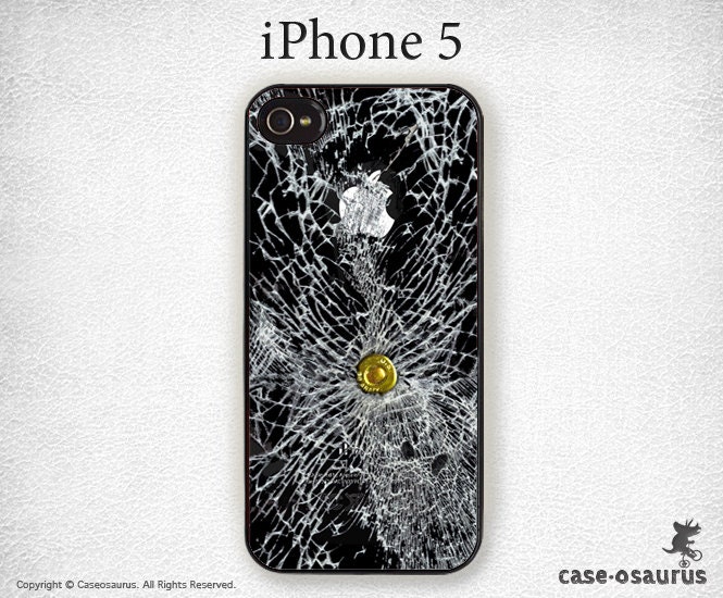 iPhone 5 Case - Bullet Phone - iPhone 5 Cover - When the Bullet Hits the Phone, 'Bulletproof' iPhone Case