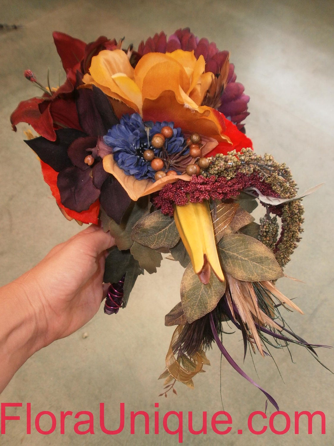 OOAK Silk Flower Bridal Bouquet