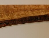 live edge spalted maple shelf