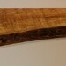 live edge spalted maple shelf