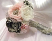 Fabric Bouquet /  Brooch Bouquet / The Chantilly Bouquet  Medium size