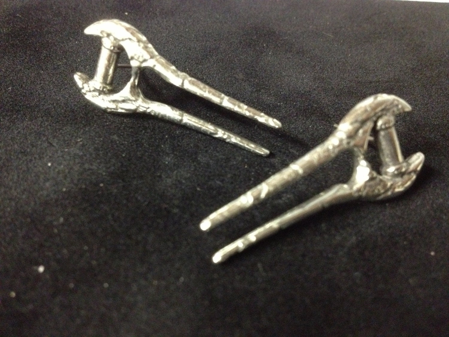 Halo Energy Sword Pewter Earrings