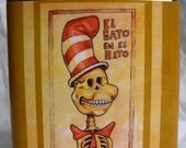 Day of the Dead - Cat in the Hat Flask - El Gato en el Hato