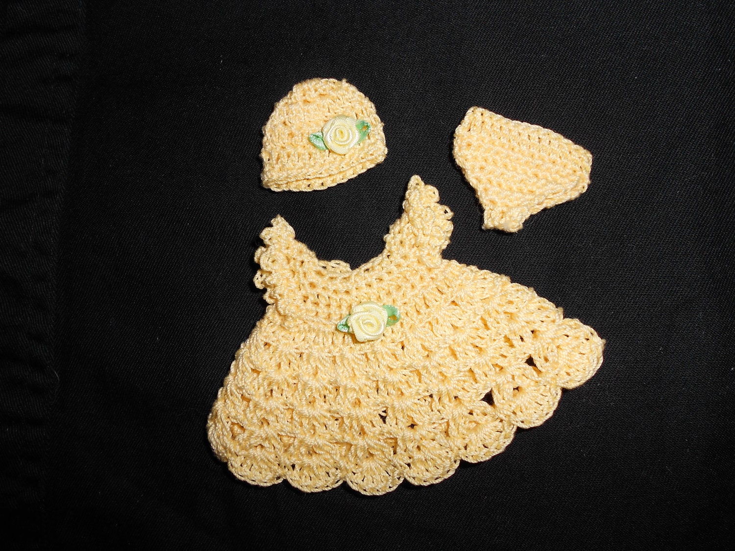 3pc Dress set for 4" to 5" OOAK, reborn