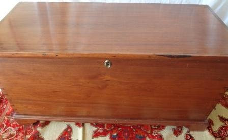 FINAL SALE Price - Vintage Antique Walnut Blanket Chest - Large trunk/chest - Coffee Table - Accent Furniture