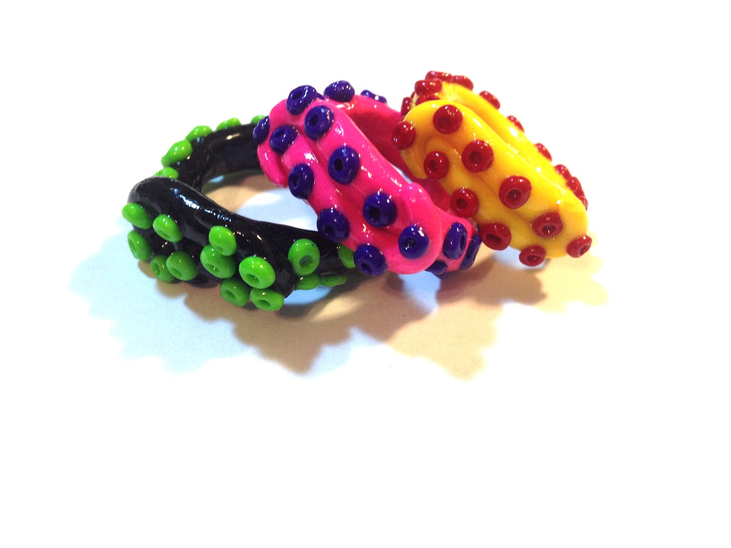 CUSTOM Colorful Tentacle Ring