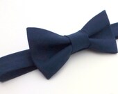 Boys Bow Tie- Navy Blue - Sizes newborn-adult
