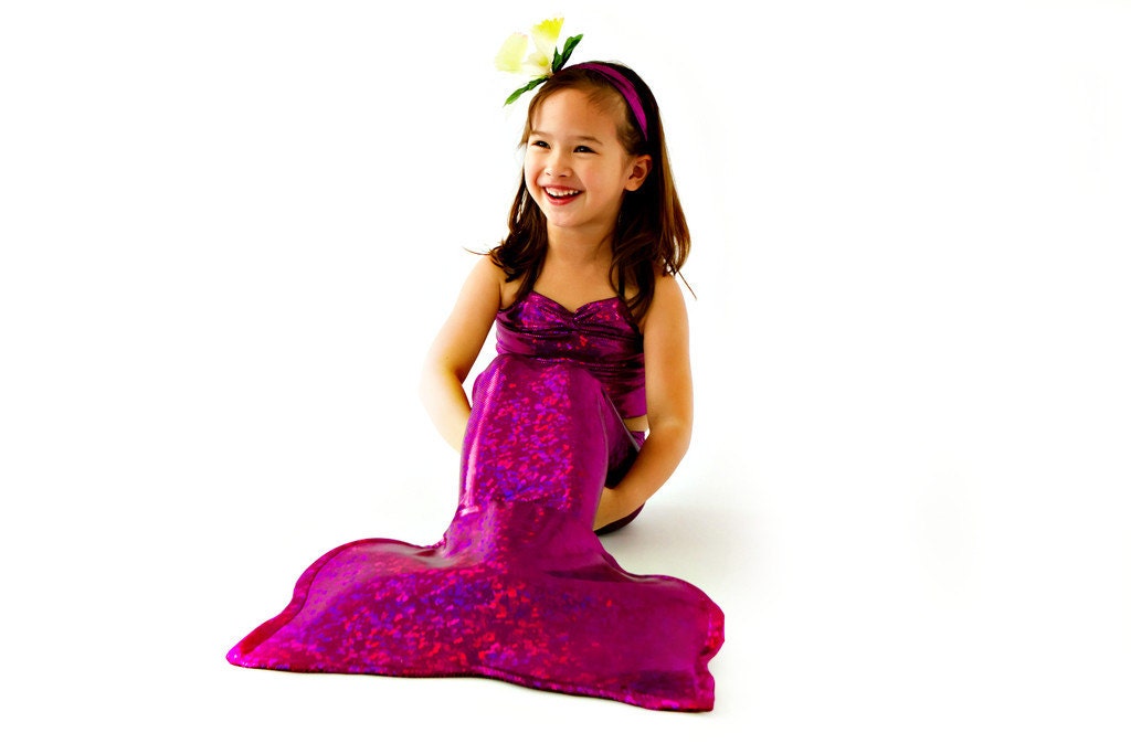 Prettiest Pink Mermaid Tail for Girls