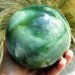 Marbled Green "Dreamtime" Jade Sphere with Stand