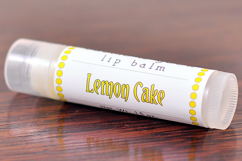 Lemon Cake Flavored Lip Balm Tube