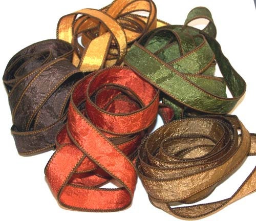 Sassy Silks Crinkle Essence Ribbons Garden Salsa