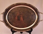 Rogers & Bros Oval Tray with Handles