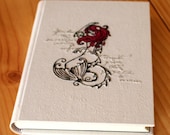 Custom Grimm's Fairy Tales - Embroidered Little Mermaid Dark Fairytale Journal, notebook, guestbook, memory book