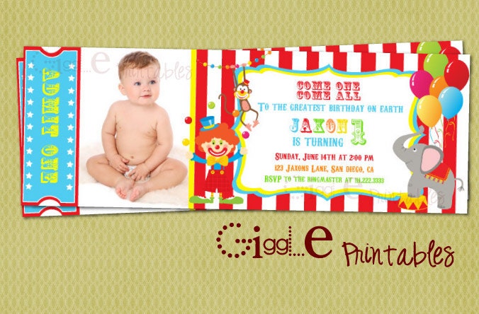 Carnival Ticket Invitations Template