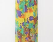 REDUCED was 280 now 185 modern hippie summer of love vintage 1980s CERRUTI 1881 tie dye linen blend maxi wrap skirt