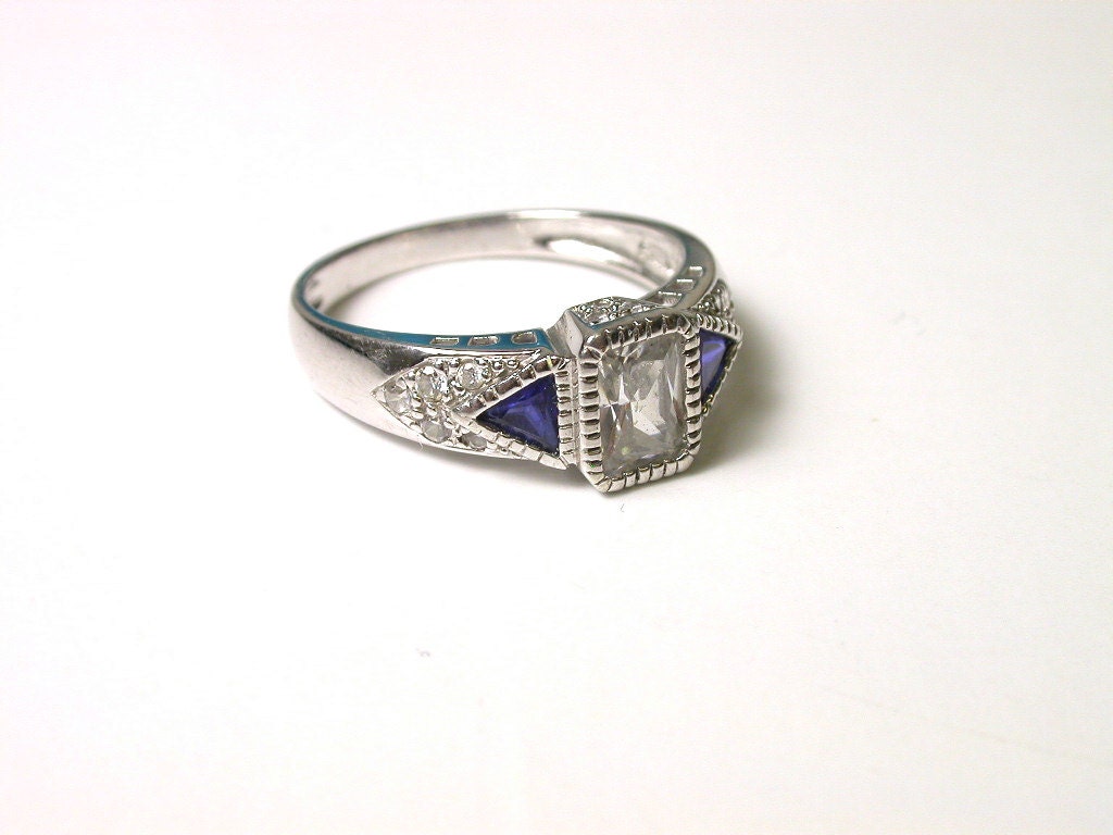Reserved 925 Silver Cubic Zirconia Ring Size 9