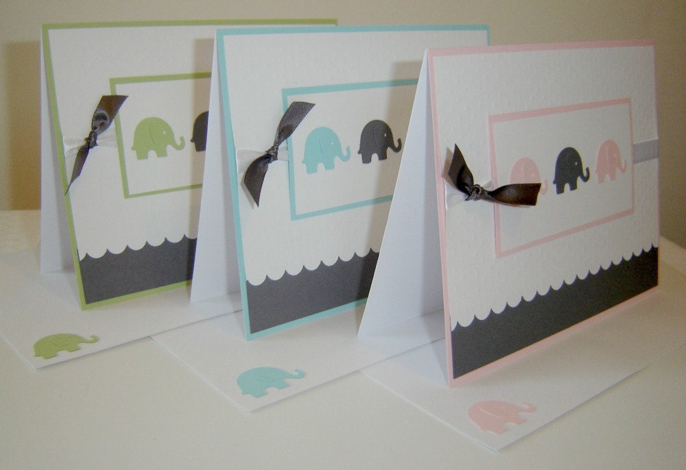 Welcome Baby Card - Baby Shower Invitation - Baby Announcement Card