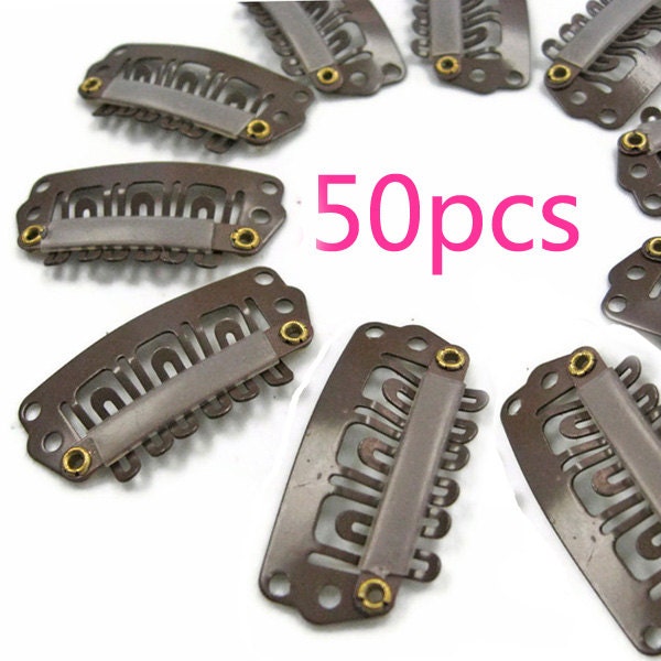 50 Hair Snap Clip for Hair Feather Extensions Bulk Sale, 3 Colors you can choose, High Quality Wholesale
