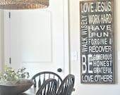 Family Rules Sign (customizable)