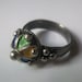 LOVELY Vintage RARE Sterling Silver Ring, crown ring, Enamel jewelry, Berber Ring