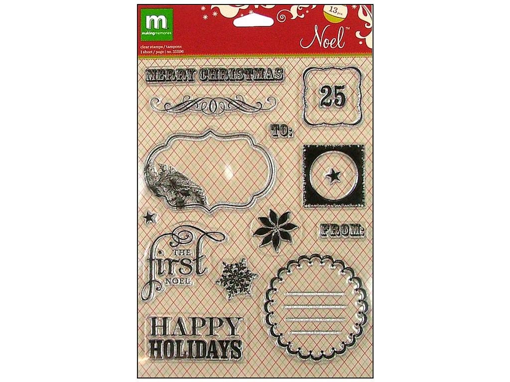 Making Memories Noel Stamp Set Christmas Clear Stamps