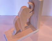 Wooden Elephant DIY Bookend - Price is for one bookend - Paint it yourself