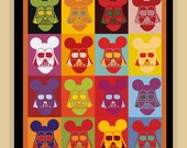 DisneyWars Warhol Art modern print poster 8x10