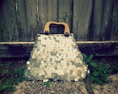 Silver Square Sequin Handbag