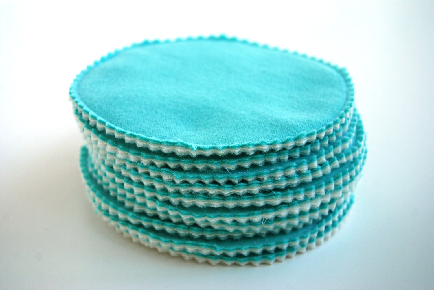 Maternity aqua cloth breast pads for nursing and new moms set of 10