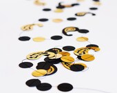 Black and Gold Paisley Garland