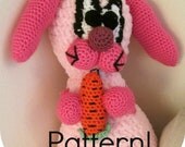 Crochet pattern, Bunny amigurumi toy - Crochet tutorial PDF