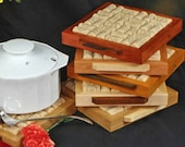 New Lower Prices,Handmade Hardwood Trivets with wine cork centers