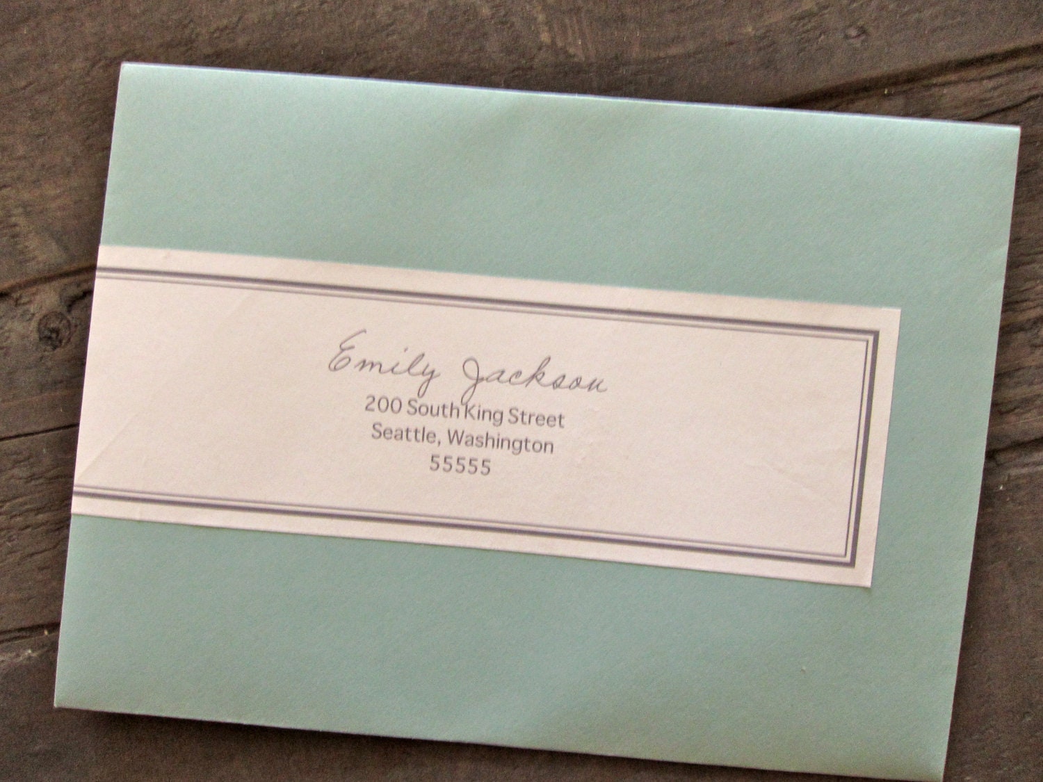 Printable Wrap Around Address Labels: Classic Border