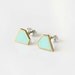 Mint diamond earrings
