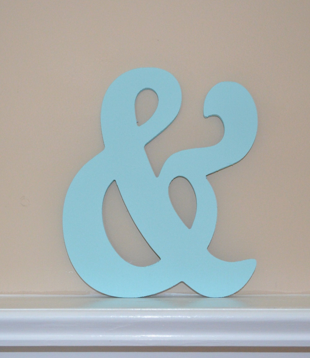 10" Wooden Ampersand Sign Photography-DIY-Wedding Decor-Engagement-Wooden Alphabet Letters- Photo prop '&'sign- Birthday- Decor