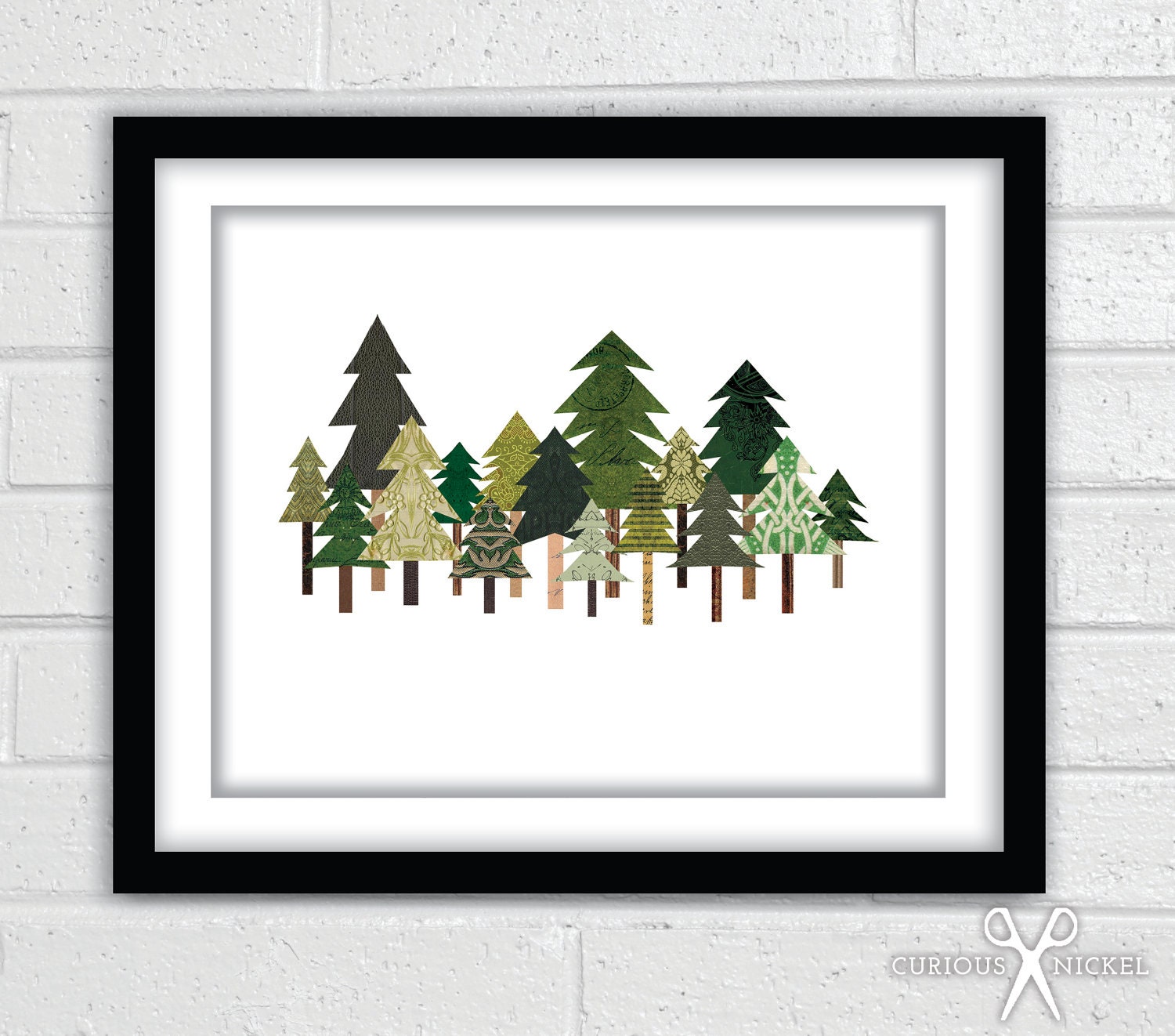 Tree Collage - Fine Art Giclee Print - 8x10 - TheCuriousNickel