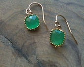 Marissa square gemstone earring