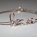 Rose Gold LOVE Bracelet - silver plated