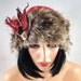 Felted Hat Cloche RUSSIAN BEAUTY Art Hat Flapper hat Art deco hat Retro hats Felt wearable art Nunofelt Nuno felt