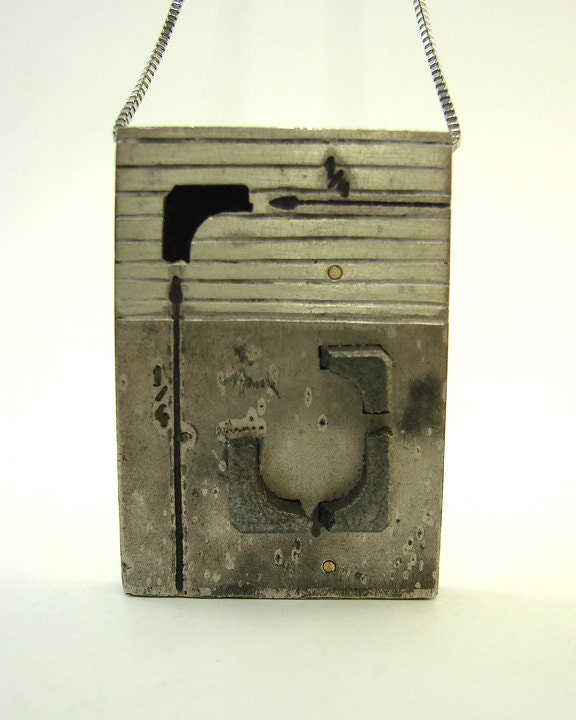 APOLOGIA Pendant Silver Graphite Gold