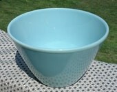 Fire King Light Turquoise Blue 8.5" 3 Quart Mixing Bowl