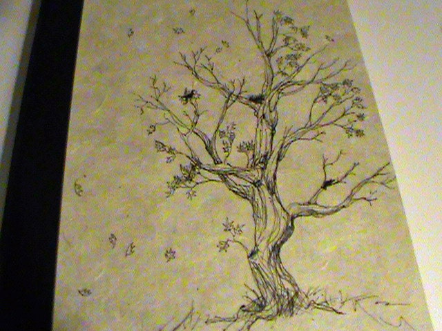 Blank Book w/ ink drawing on cover (MADE TO ORDER)
