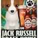 Jack Russell Drinking Dogs Original Art Poster Print - Personalized Dog Wall Art -11x14- Customize with Your Dog's Name - Dogs Incorporated