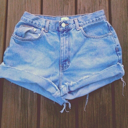 High Waisted Denim Shorts